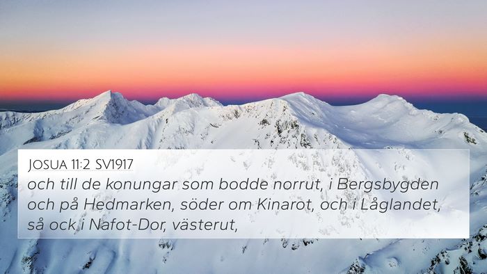 Josua 11:2 SV1917 Bible Verse Image