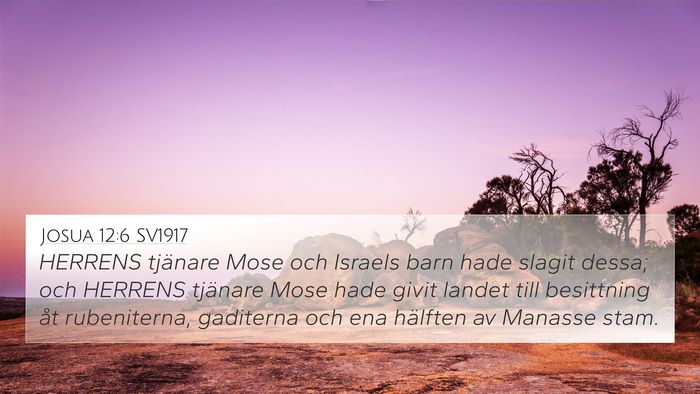 Josua 12:6 SV1917 Bible Verse Image