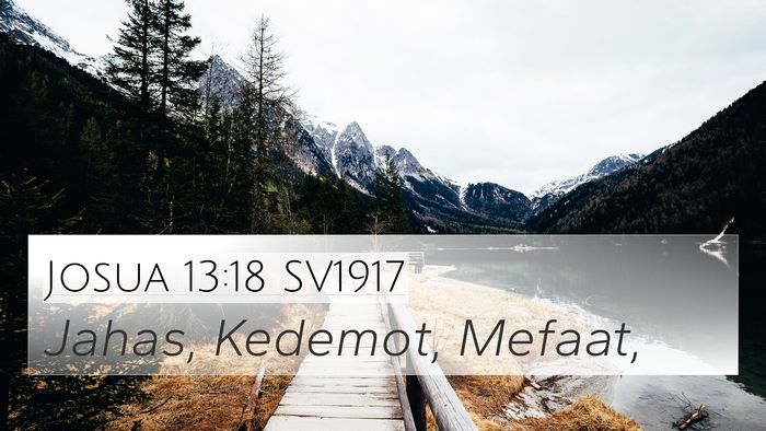 Josua 13:18 SV1917 Bible Verse Image