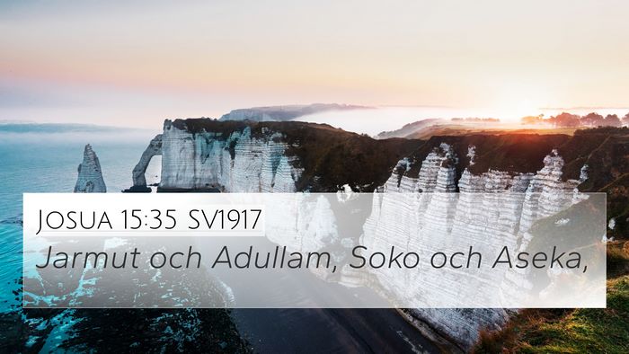 Josua 15:35 SV1917 Bible Verse Image