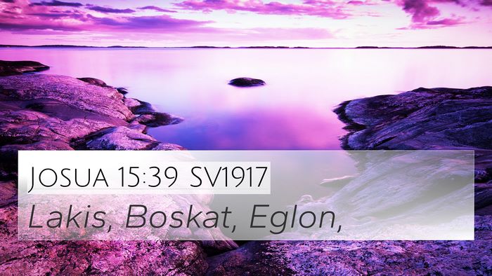 Josua 15:39 SV1917 Bible Verse Image