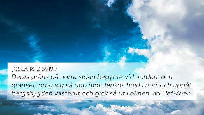 Josua 18:12 SV1917 Bible Verse Image