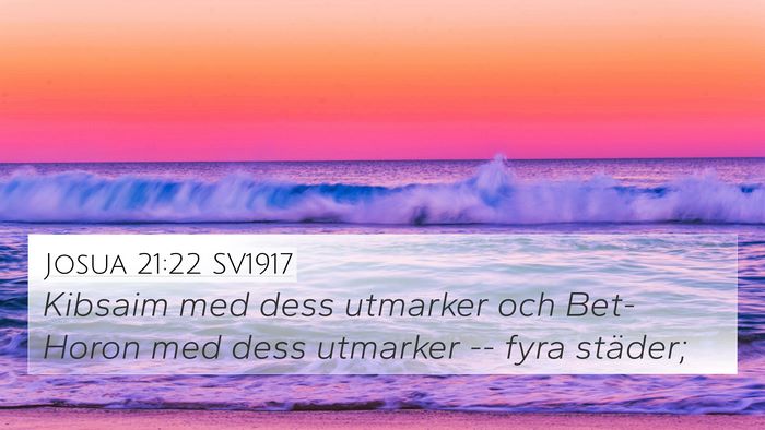 Josua 21:22 SV1917 Bible Verse Image