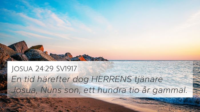 Josua 24:29 SV1917 4K Wallpaper - En tid härefter dog HERRENS tjänare Josua, Nuns - 4K Wallpaper Bible Verse