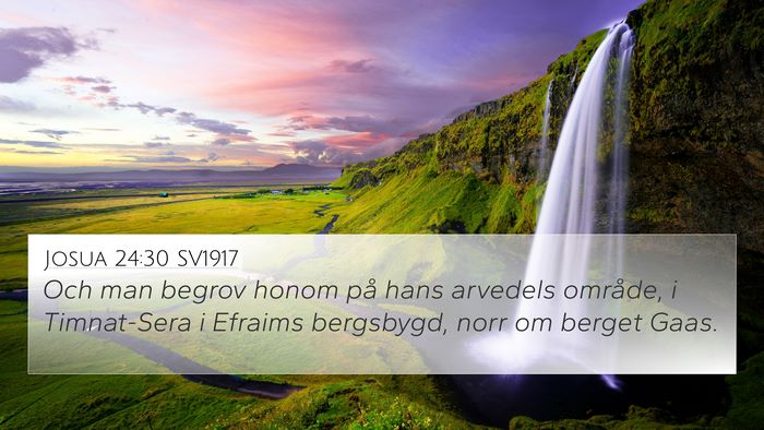 Josua 24:30 SV1917 Bible Verse Image