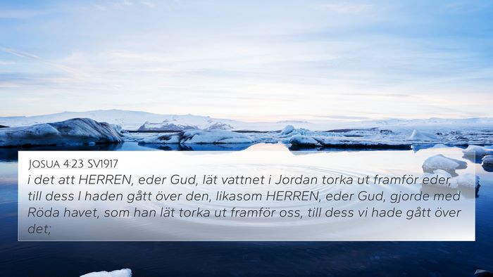 Josua 4:23 SV1917 Bible Verse Image