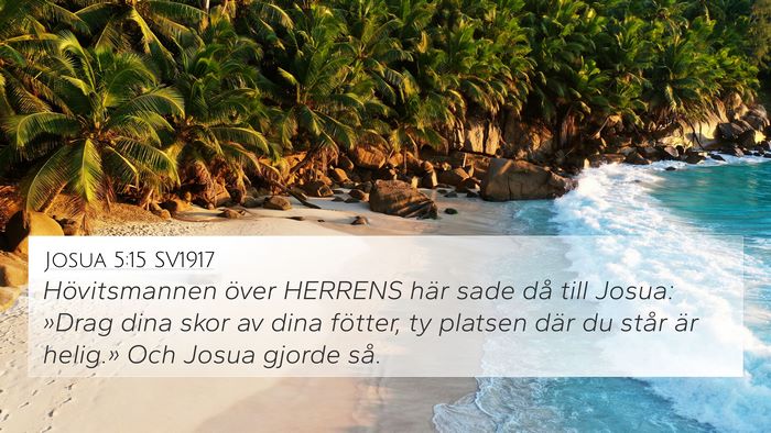 Josua 5:15 SV1917 Bible Verse Image