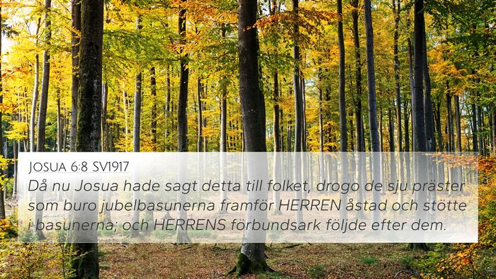 Josua 6:8 SV1917 Bible Verse Image