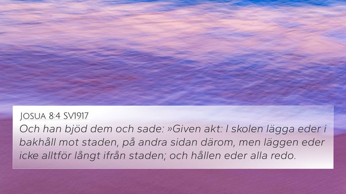 Josua 8:4 SV1917 Bible Verse Image