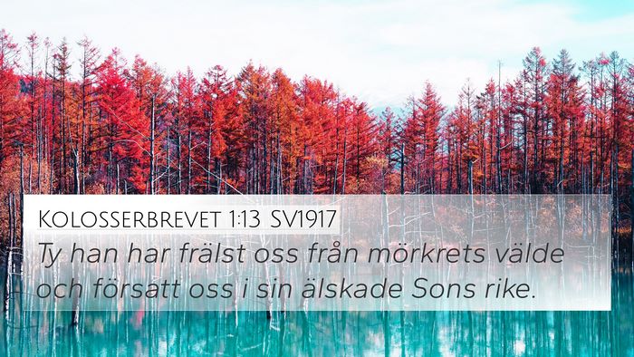 Kolosserbrevet 1:13 SV1917 Bible Verse Image