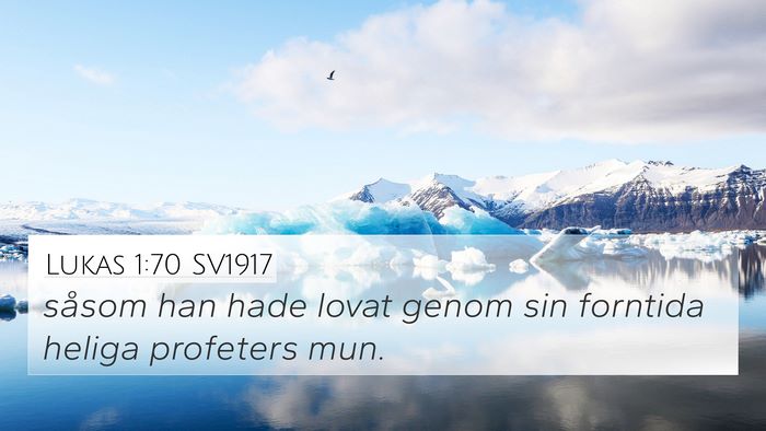 Lukas 1:70 SV1917 Bible Verse Image
