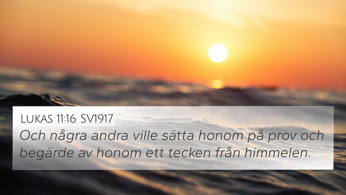 Lukas 11:16 SV1917 Bible Verse Image