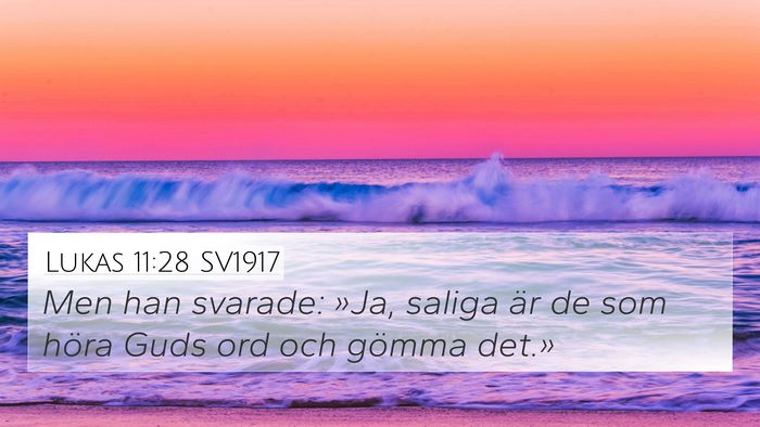 Lukas 11:28 SV1917 Bible Verse Image