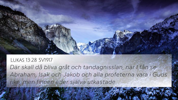 Lukas 13:28 SV1917 Bible Verse Image