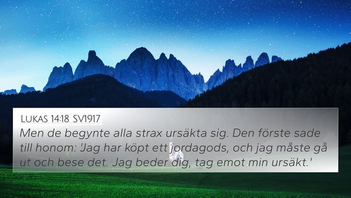 Lukas 14:18 SV1917 Bible Verse Image
