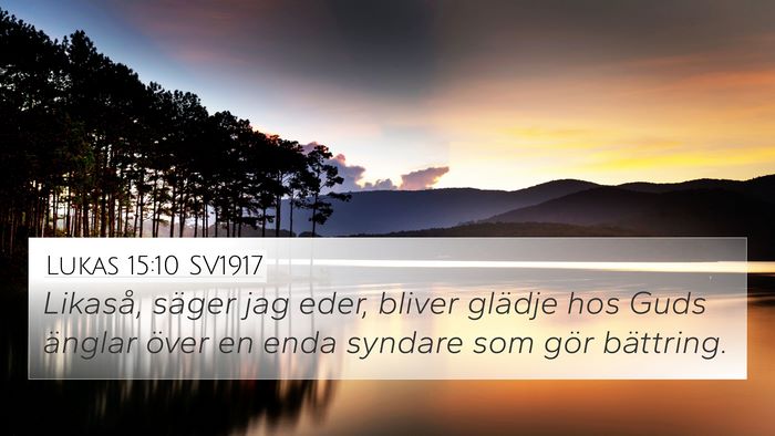 Lukas 15:10 SV1917 Bible Verse Image