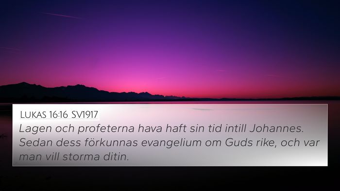 Lukas 16:16 SV1917 Bible Verse Image