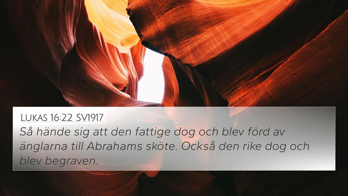 Lukas 16:22 SV1917 Bible Verse Image