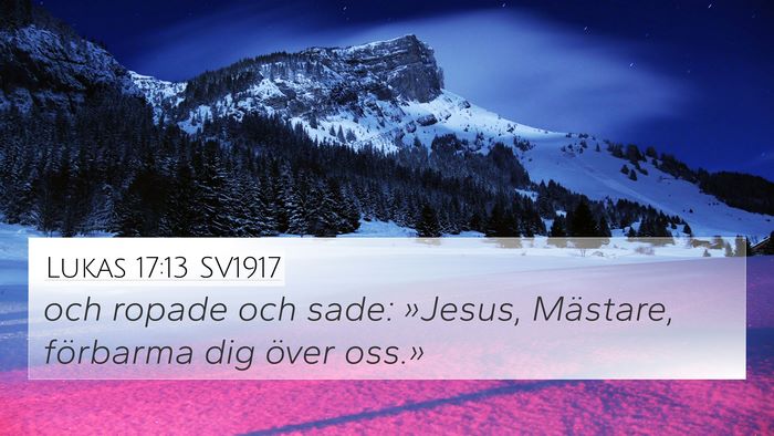 Lukas 17:13 SV1917 Bible Verse Image