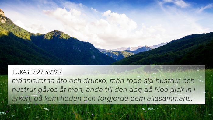 Lukas 17:27 SV1917 Bible Verse Image