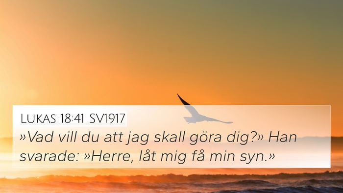 Lukas 18:41 SV1917 Bible Verse Image