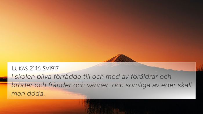 Lukas 21:16 SV1917 Bible Verse Image