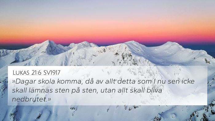 Lukas 21:6 SV1917 Bible Verse Image