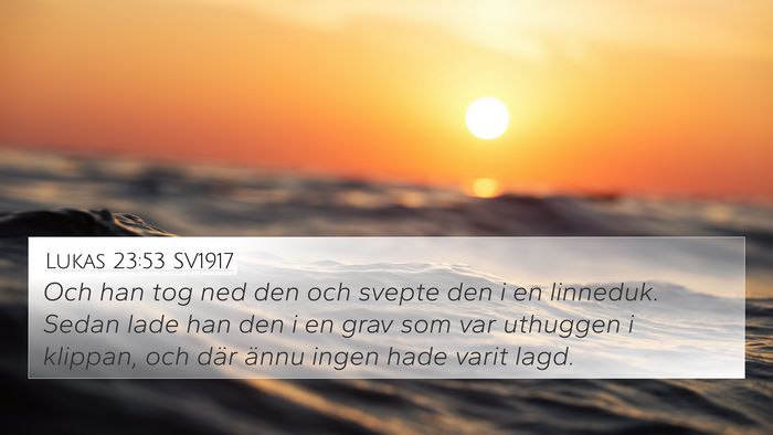 Lukas 23:53 SV1917 Bible Verse Image