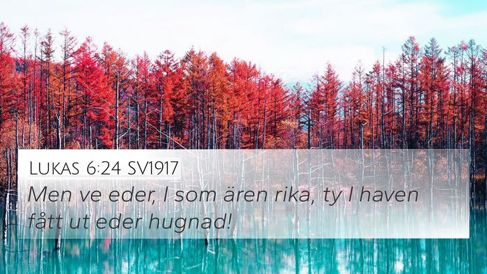 Lukas 6:24 SV1917 Bible Verse Image