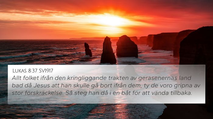 Lukas 8:37 SV1917 Bible Verse Image