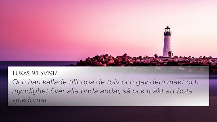 Lukas 9:1 SV1917 Bible Verse Image
