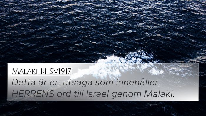 Malaki 1:1 SV1917 Bible Verse Image