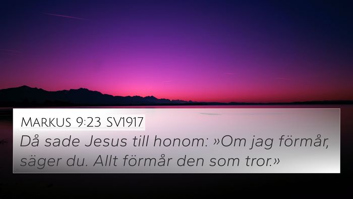 Markus 9:23 SV1917 Bible Verse Image