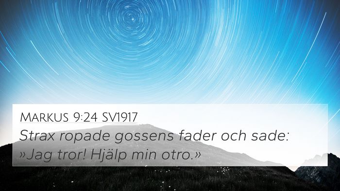 Markus 9:24 SV1917 Bible Verse Image