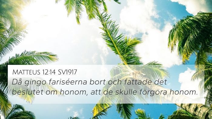 Matteus 12:14 SV1917 Bible Verse Image