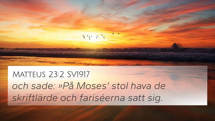 Matteus 23:2 SV1917 4K Wallpaper - och sade: »På Moses' stol hava de skriftlärde - 4K Wallpaper Bible Verse