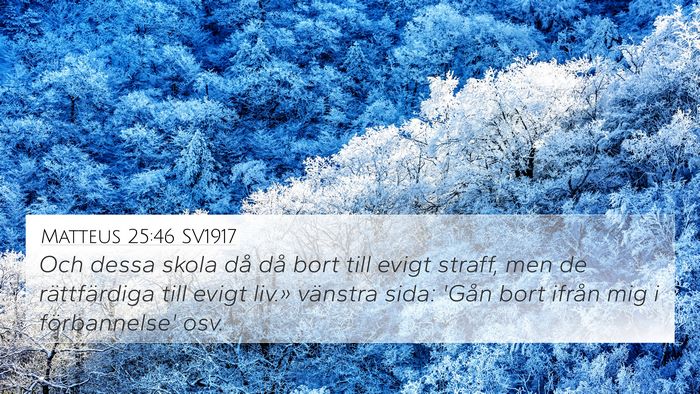 Matteus 25:46 SV1917 Bible Verse Image