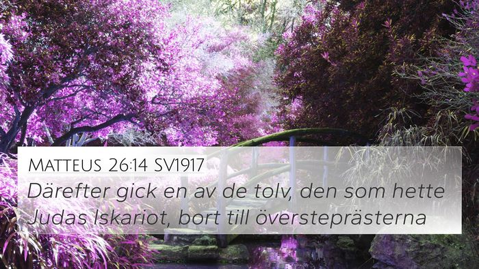 Matteus 26:14 SV1917 Bible Verse Image