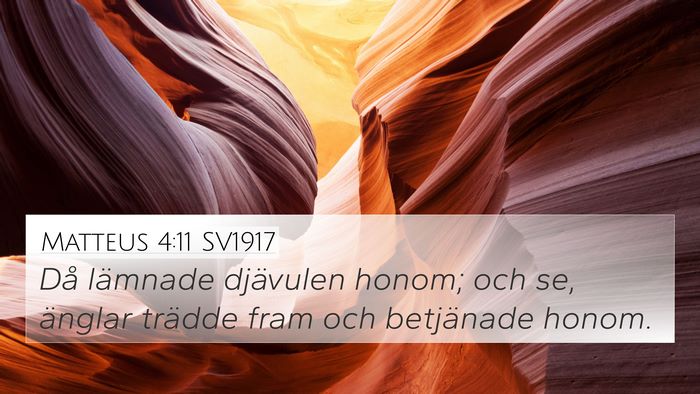 Matteus 4:11 SV1917 Bible Verse Image