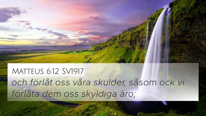 Matteus 6:12 SV1917 Bible Verse Image