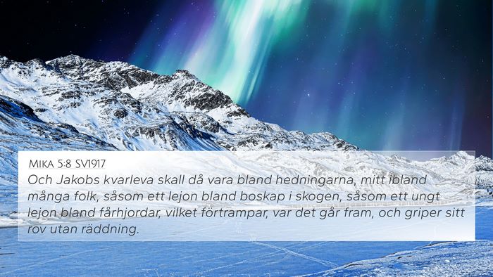 Mika 5:8 SV1917 Bible Verse Image