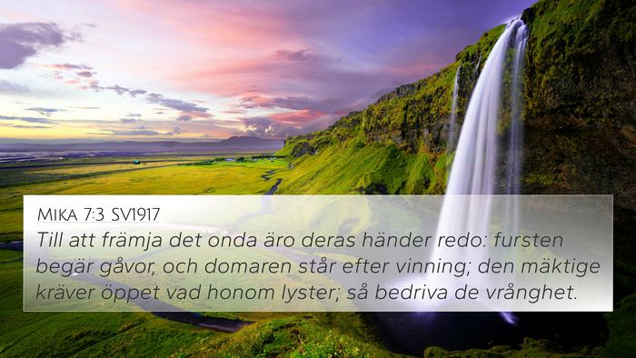 Mika 7:3 SV1917 Bible Verse Image