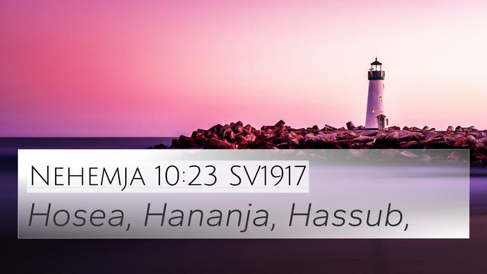 Nehemja 10:23 SV1917 Bible Verse Image