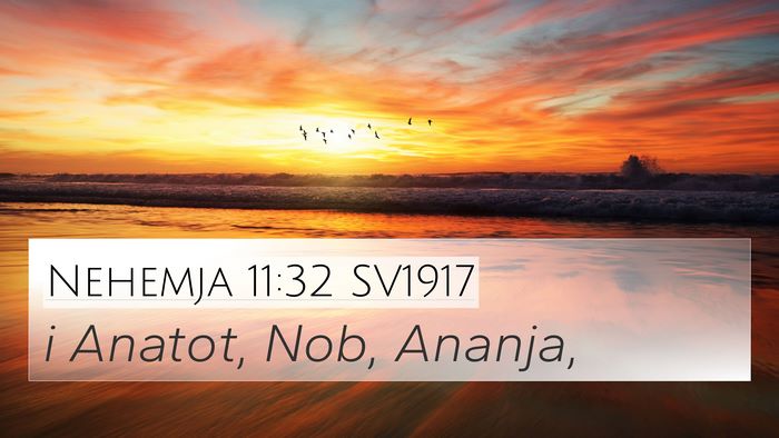 Nehemja 11:32 SV1917 Bible Verse Image