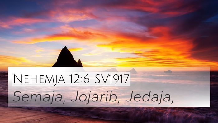 Nehemja 12:6 SV1917 Bible Verse Image