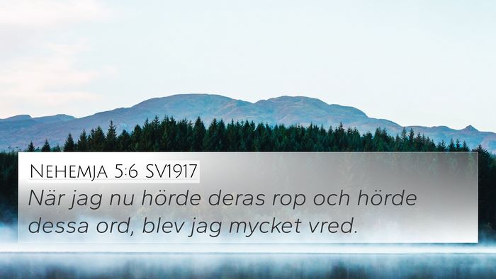 Nehemja 5:6 SV1917 Bible Verse Image