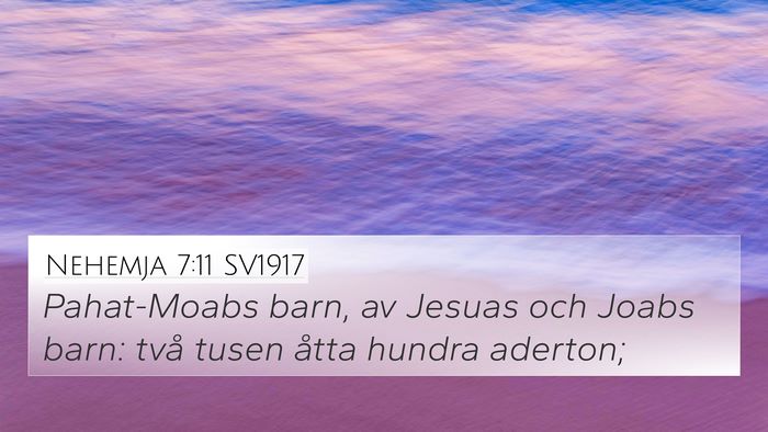 Nehemja 7:11 SV1917 Bible Verse Image