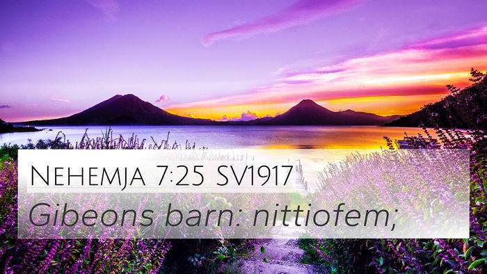 Nehemja 7:25 SV1917 Bible Verse Image
