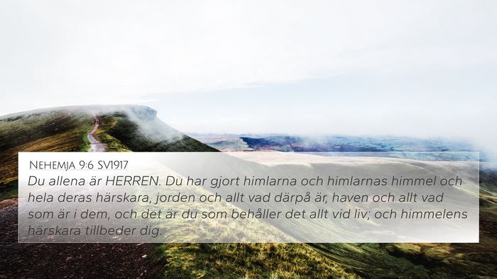 Nehemja 9:6 SV1917 Bible Verse Image