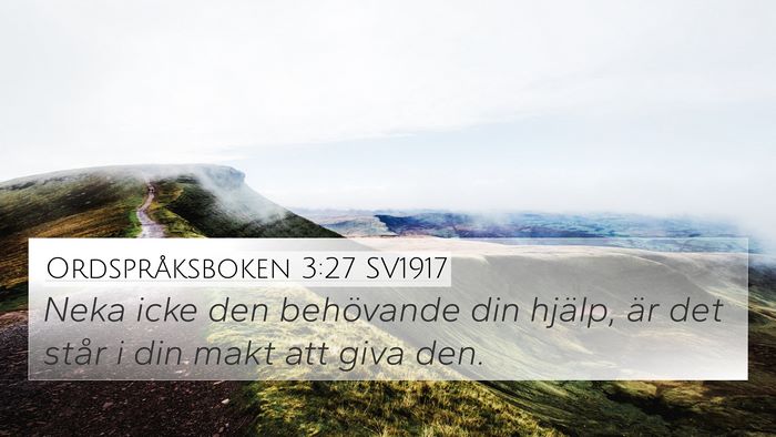 Ordspråksboken 3:27 SV1917 Bible Verse Image